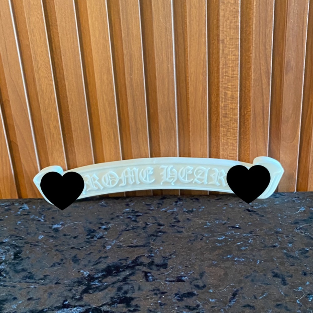 RARE Large 10" CH White Scroll Art Decor - Picture 3 of 6